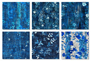 Blue Grunge Texture Digital Papers, a Texture Graphic by Dream Creation (Thumbnail 5 of 5)