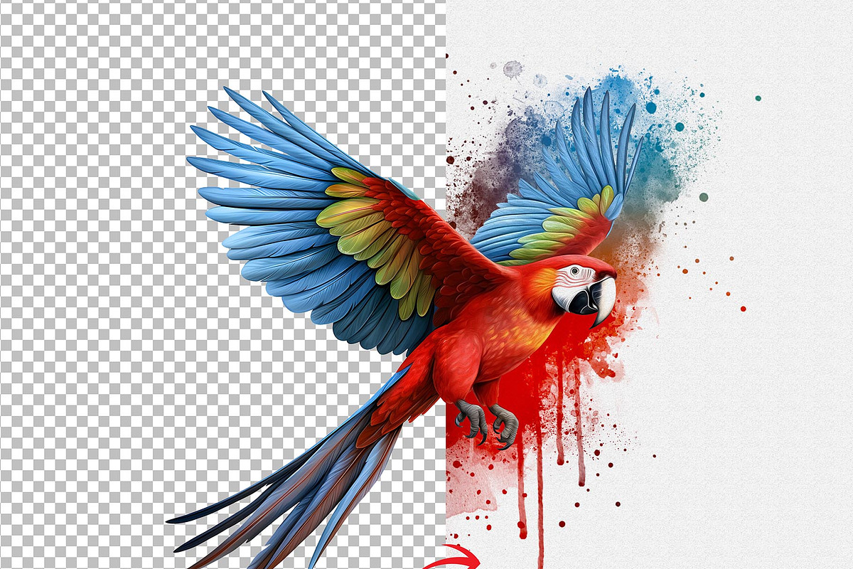 Watercolor Bird Painting Effect, an Action Add-On by Photoshop Action (Photo 13 of 21)
