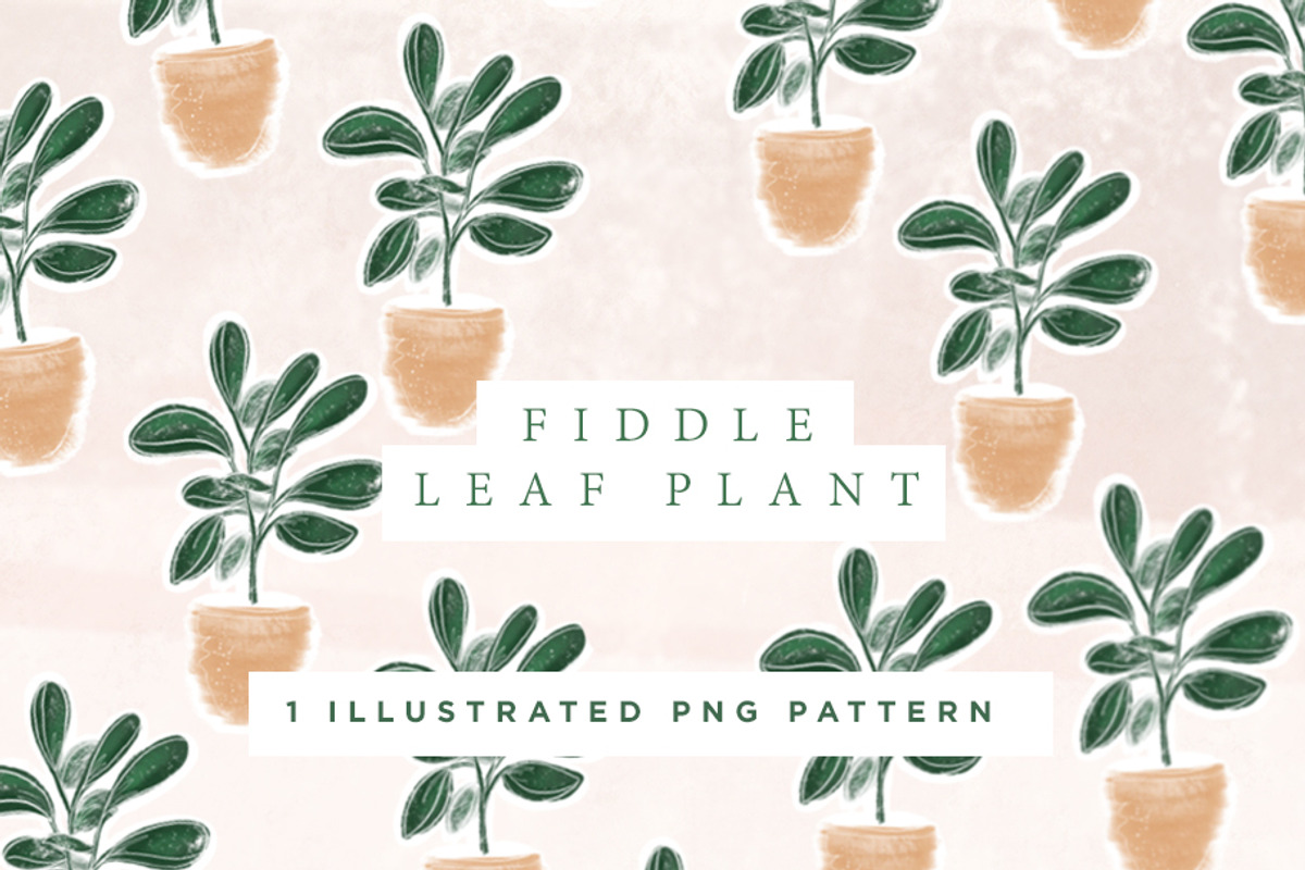Fiddle Leaf Pattern, a Graphic by Victoria Bilsborough (Photo 1 of 2)