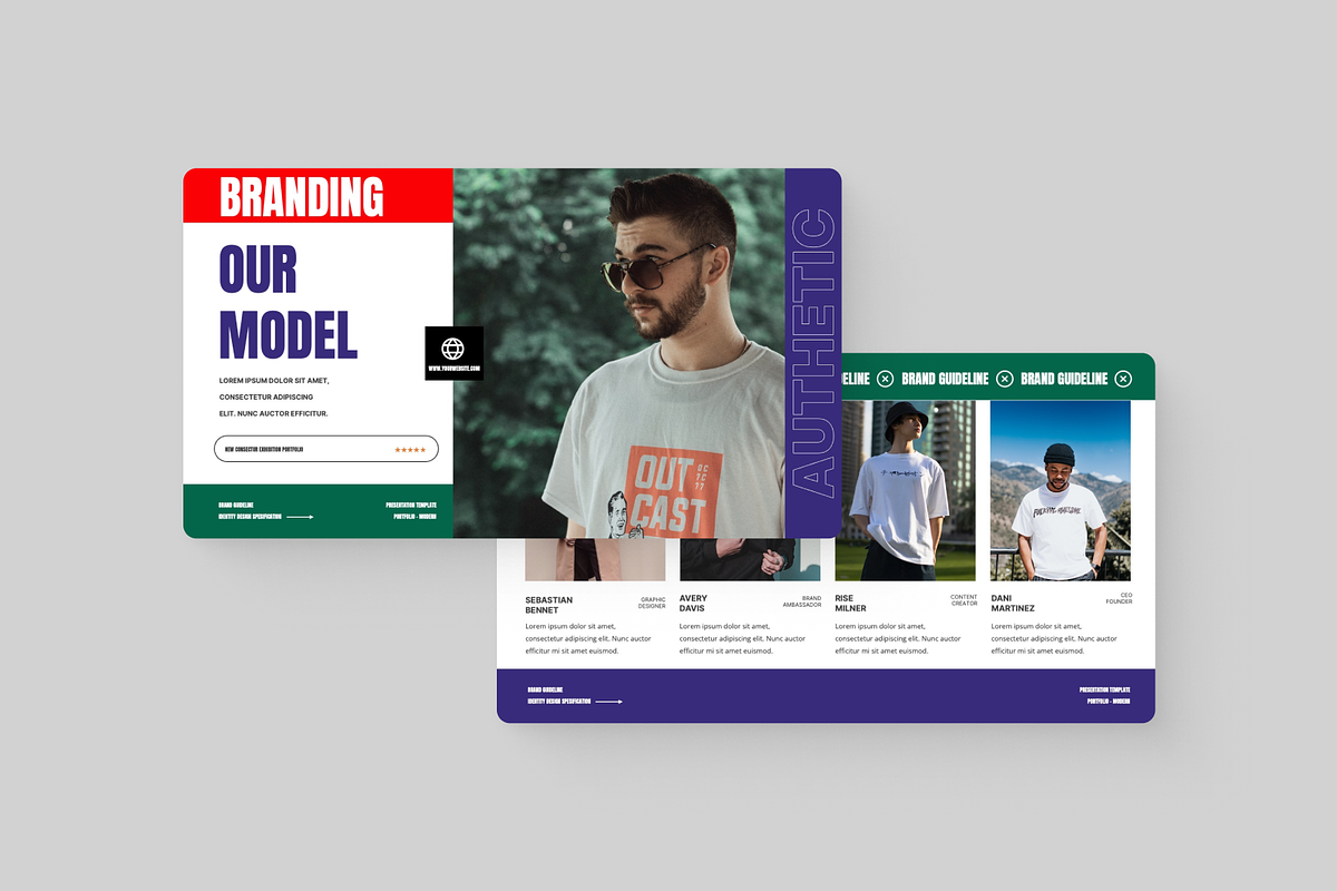 Brand Guideline Creative Powerpoint, a Presentation Template by Annora Studio (Photo 3 of 5)
