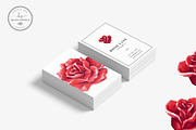 Red Roses Business Card Template, a Business Card Template by Nordic.Arg (Thumbnail 2 of 4)