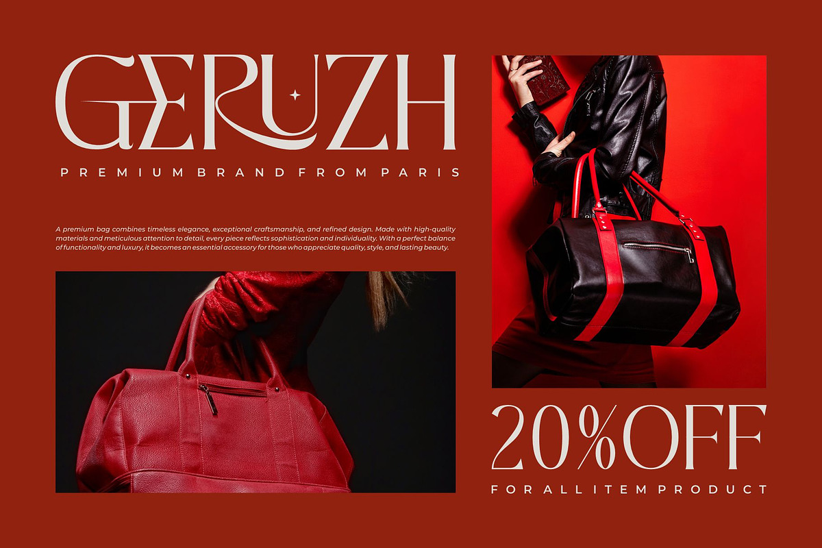 Rozade || Elegant Serif Typeface, a Serif Font by Ermedia Studio (Photo 2 of 10)