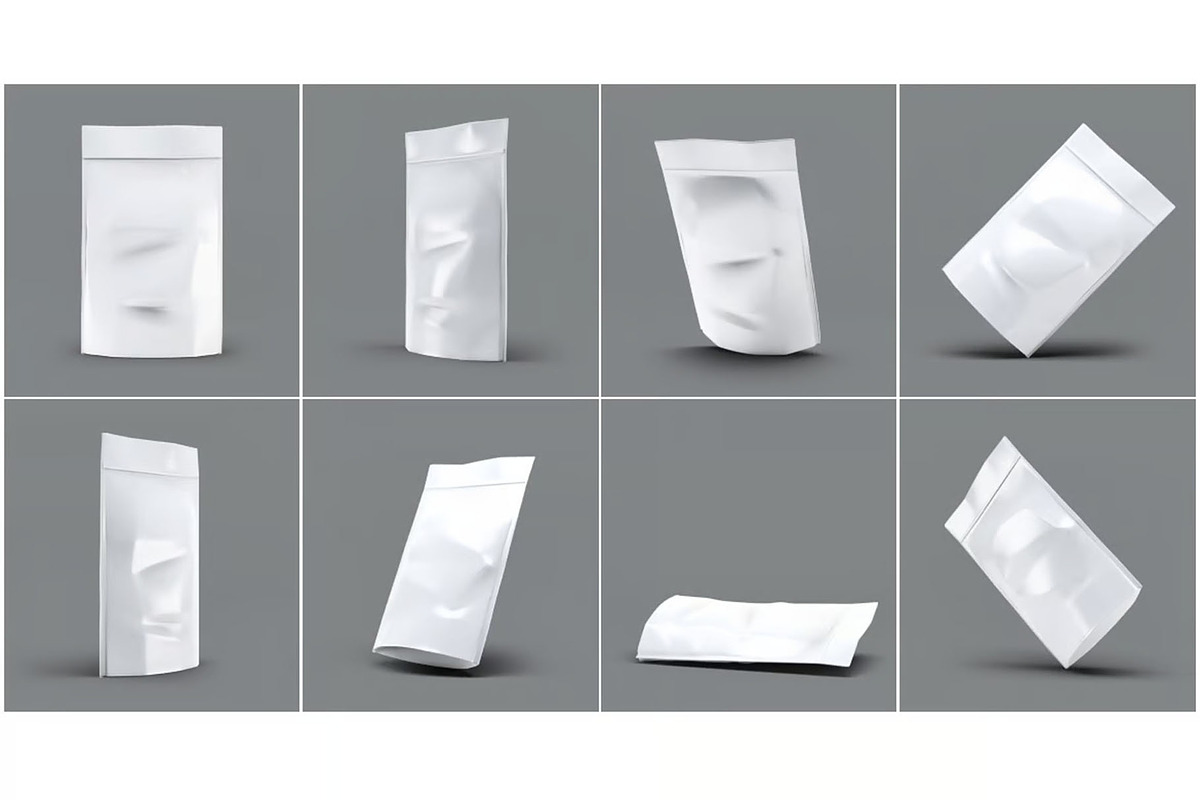 Foil Bag Mock-up Pack, a Packaging Mockup by DesignRushMarket (Photo 2 of 8)