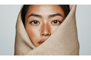 Close-up portrait of an Asian woman, a Person Photo by Sergey Kotenev