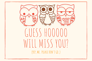 Owl | Symbols Fonts, a Symbol Font by Sirinart (Thumbnail 5 of 9)