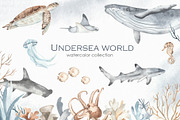 Undersea world Watercolor, an Animal Illustration by Marina Ermakova (Thumbnail 1 of 12)