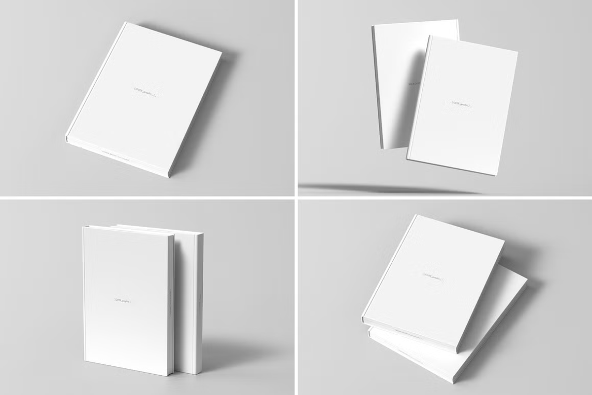 Hard Cover Book Mock-up, a Books & Magazine Mockup by BLISS DESIGN (Photo 2 of 3)