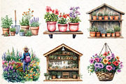 Gardening Watercolor Sublimation Cli, an Illustration by Libby Wishes (Thumbnail 9 of 9)