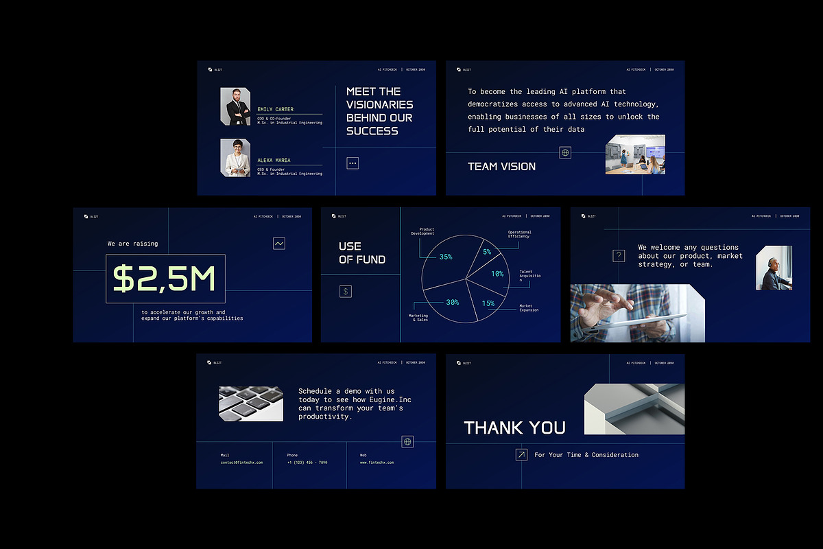 AI Company Pitch Deck Keynote, a Presentation Template by Neermana (Photo 4 of 4)
