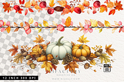 Thanksgiving Clipart Fall Watercolor, an Object Graphic by artinspirestudio (Thumbnail 4 of 10)