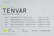 TENVAR – Modern Tech Sans Serif, a Sans Serif Font by Nouric Design (Thumbnail 5 of 5)