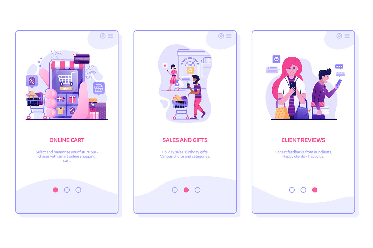 Online Shopping Web Illustrations, a Person Illustration by Alex Krugli (Photo 5 of 14)