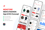 Mens Fashion Dashboard UI Kit, an UI Kit Template by iDoodle Studio (Thumbnail 1 of 4)