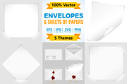 Envelopes and Sheets of Paper, a Technology Illustration by TAlex (Thumbnail 1 of 7)