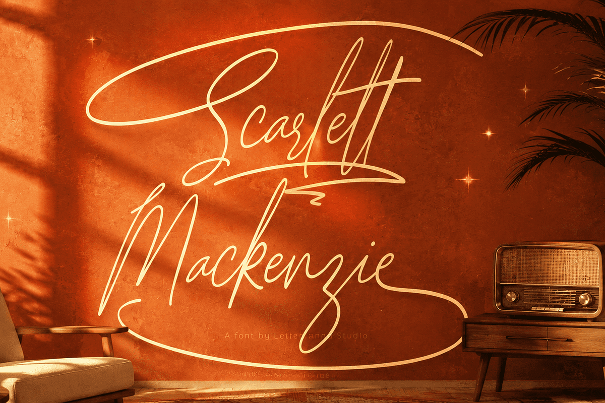 Scarlett Mackenzie Handwriting Font, a Handwritten Font by Letterhanna Studio (Photo 1 of 20)