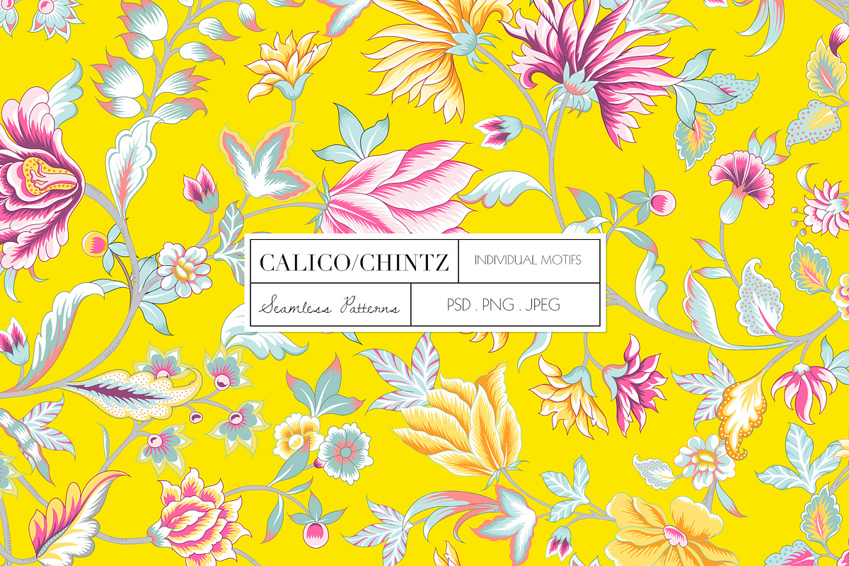 Calico, A seamless Chintz Pattern, a Pattern Graphic by TSTUDIO (Photo 4 of 11)