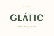 Glatic - Vintage Modern Typeface, a Sans Serif Font by Yukita Creative (Thumbnail 1 of 12)