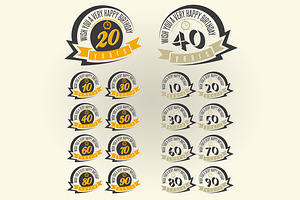Happy Birthday, a Card Template by Vector Maker