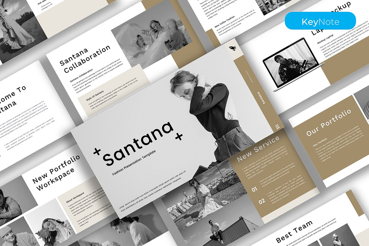 Santana – Fashion Keynote, a Presentation Template by kreatifreya (Photo 1 of 5)