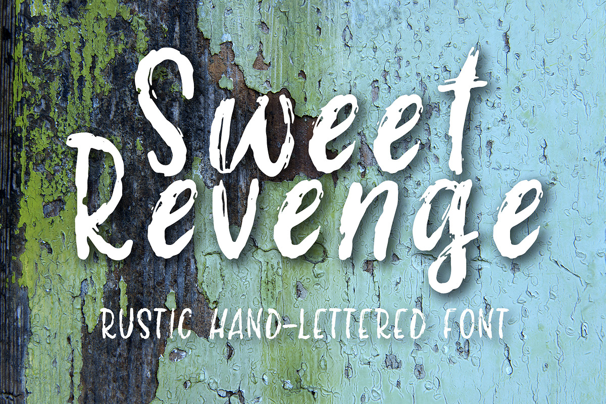 Sweet Revenge hand-lettered font