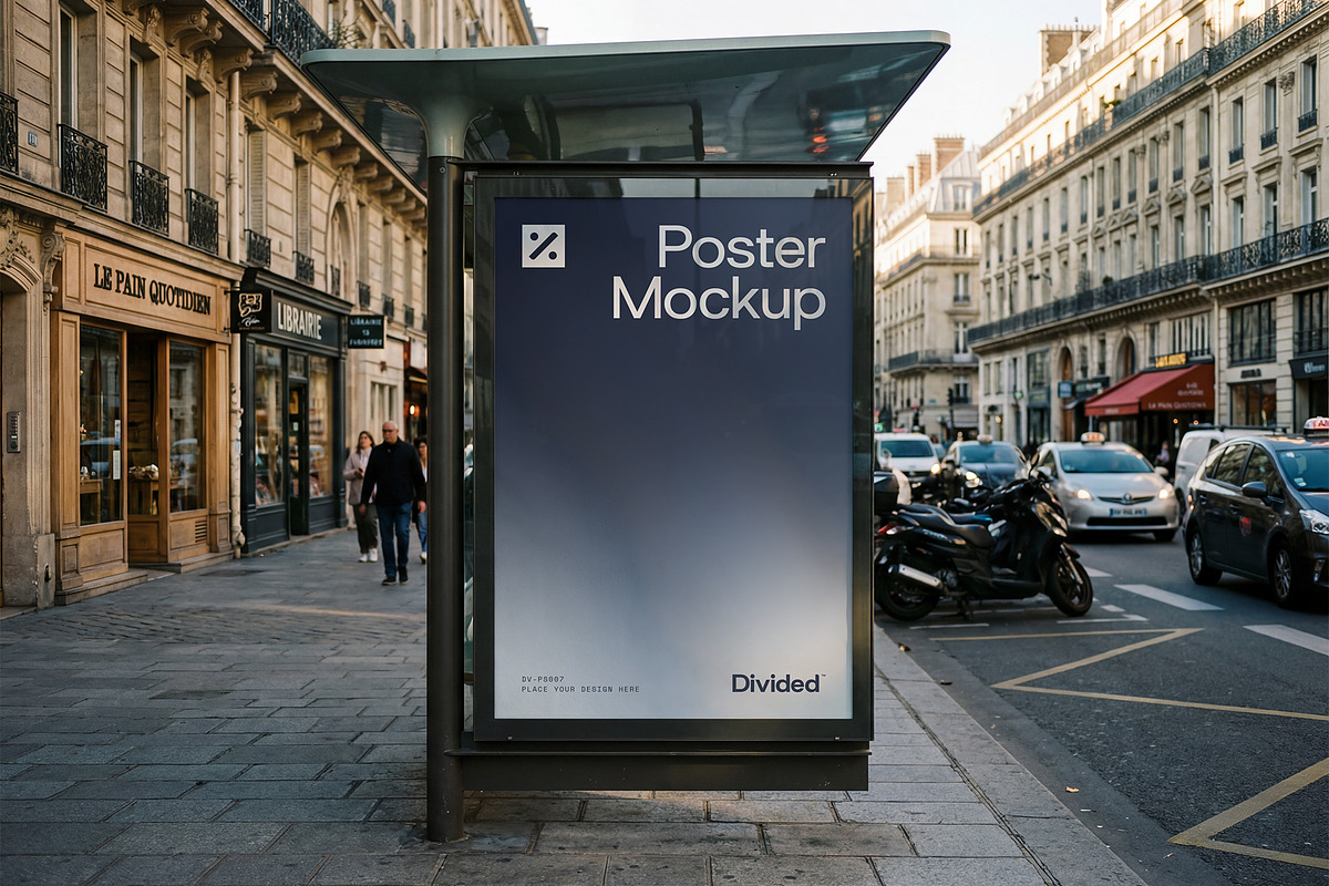 Poster Mockup DV-PS007, a Mockup by Divided.co (Photo 2 of 3)