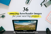 MEGA BUNDLE - 87 Hero/Header images, an iPad Mockup by Madebyvadim (Thumbnail 4 of 5)