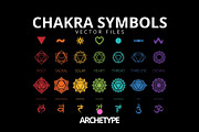 Chakra Symbols, an Object Graphic by Archetype Design (Thumbnail 1 of 2)