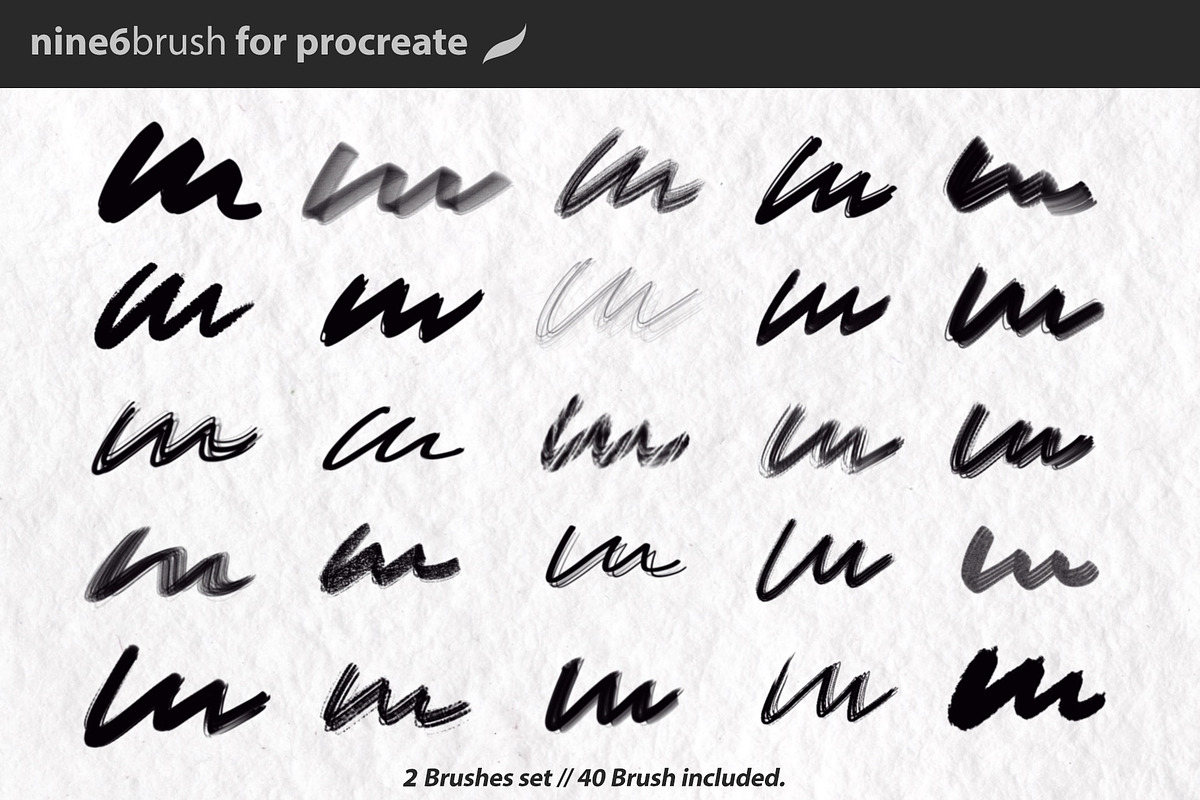 Nine6brush V.1 Procreate, a Brush Add-On by D&K Project (Photo 3 of 18)