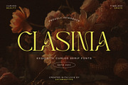 Clasima - Elegant Font, a Serif Font by Salamahtype (Thumbnail 1 of 8)