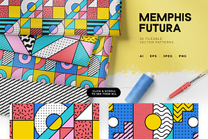 Memphis Futura Patterns