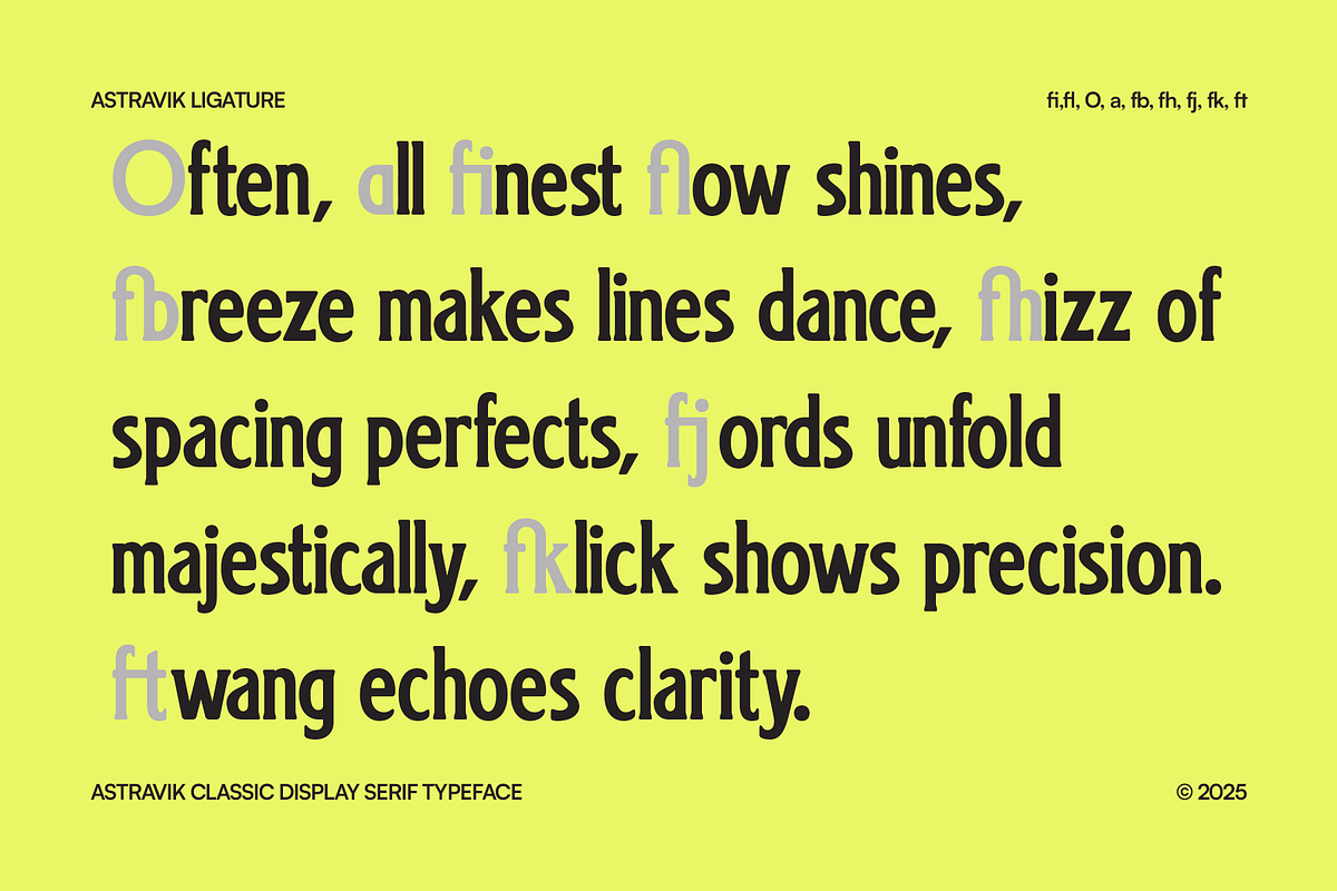Astravik - Classic Display Serif, a Font by Indotype Foundry (Photo 4 of 10)