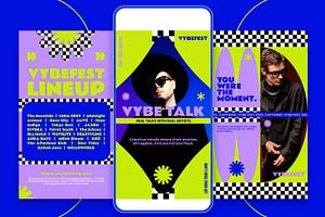 VYBE – Festival Instagram Template, a Social Media Template by Nenjo Studio