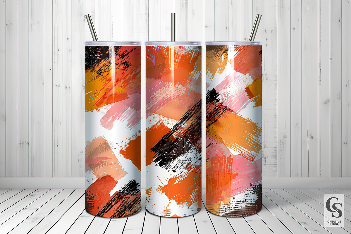 Fall Abstract Brushstrokes Patterns, a Pattern Graphic by Creative Store (Photo 2 of 4)