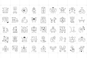 Artificial Intelligence Icons, an Outline Icon by Prosymbols (Thumbnail 4 of 7)