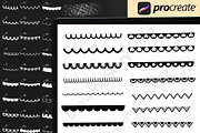 Procreate Scalloped Edge & Paper, a Brush Add-On by DrawingStoryShop (Thumbnail 2 of 6)