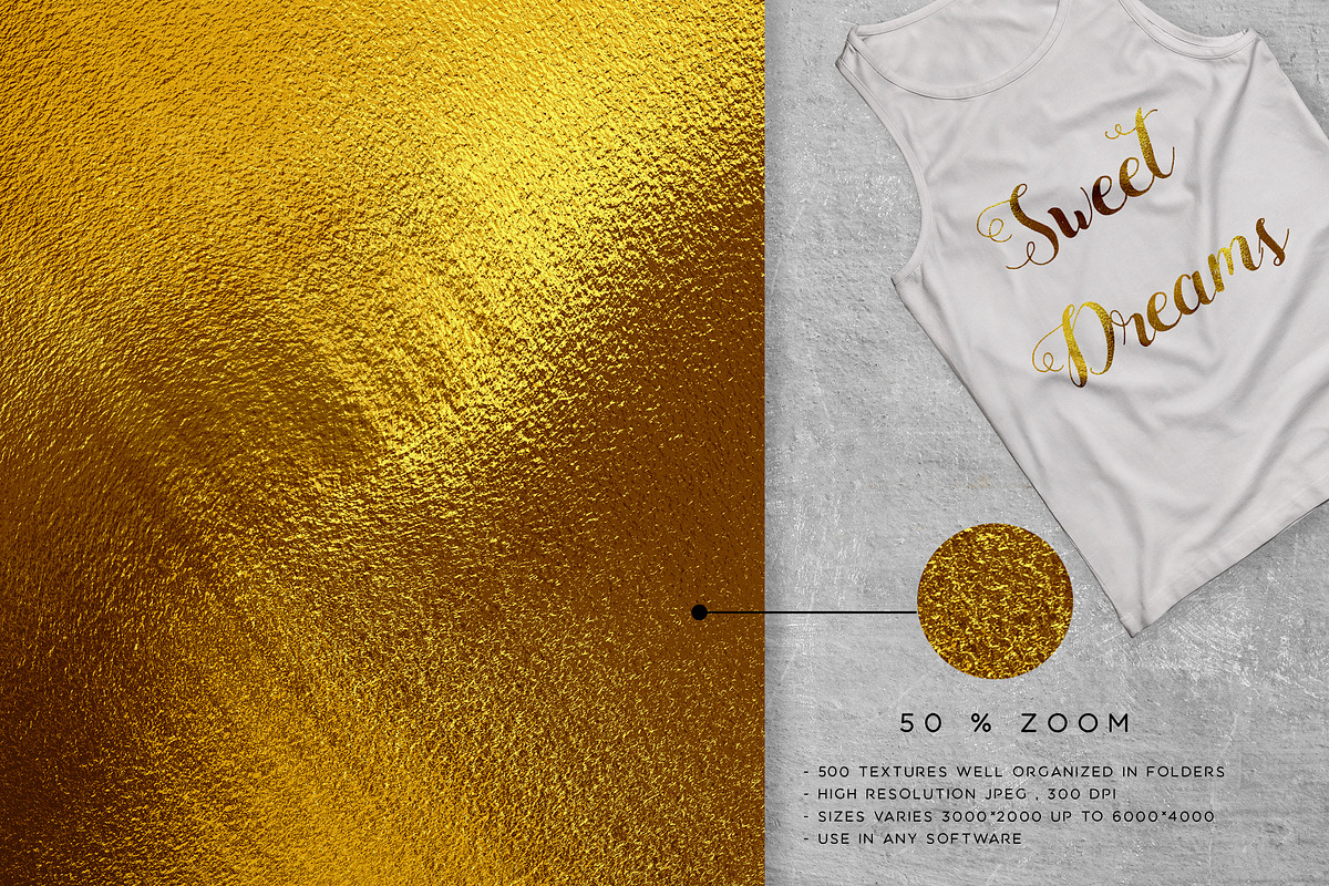 Huge Gold foil Textures Bundle, a Texture Graphic by Lola Store (Photo 2 of 28)