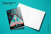 Halloween Moth 5x7 Card Template, a Card Template by creatsy5 (Thumbnail 3 of 5)