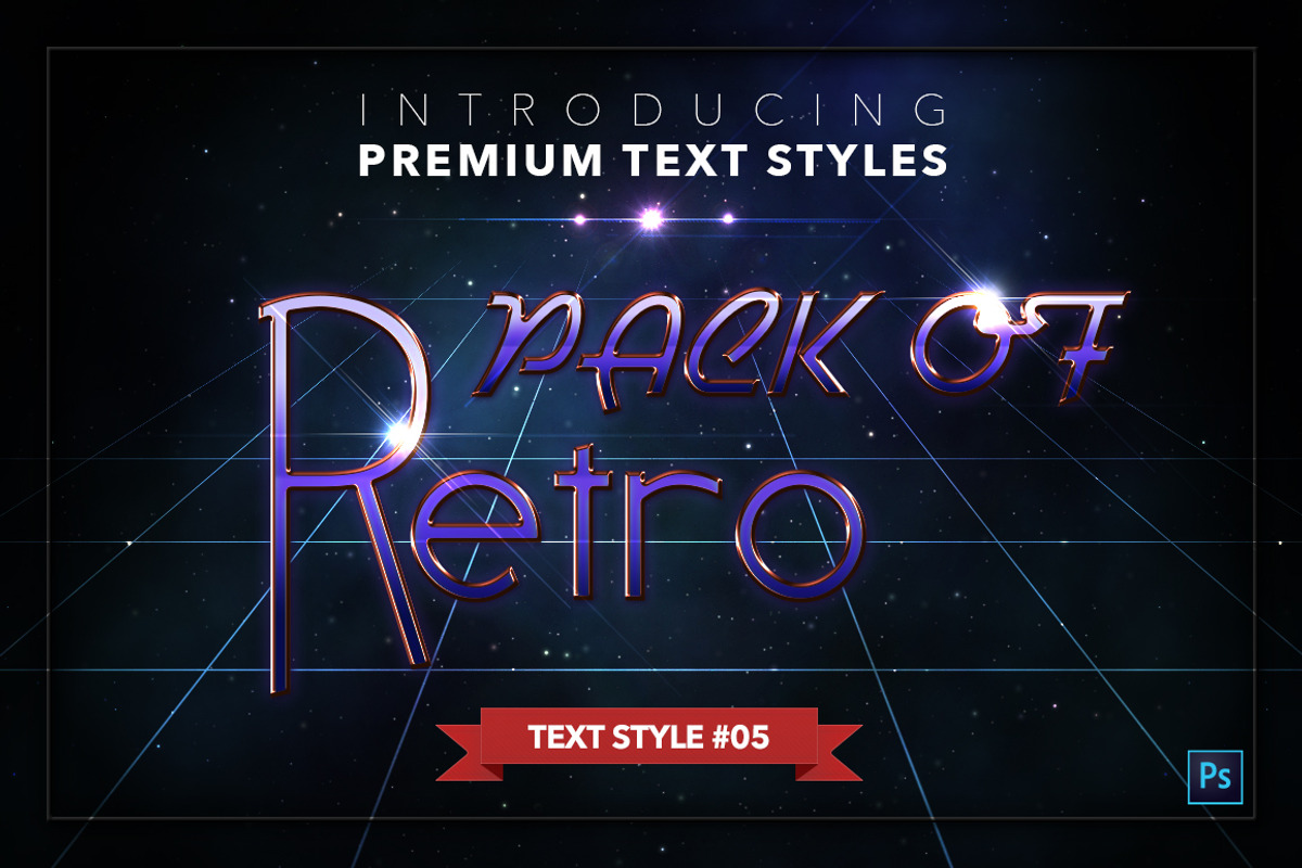 Retro #1 - 20 Text Styles preview 6