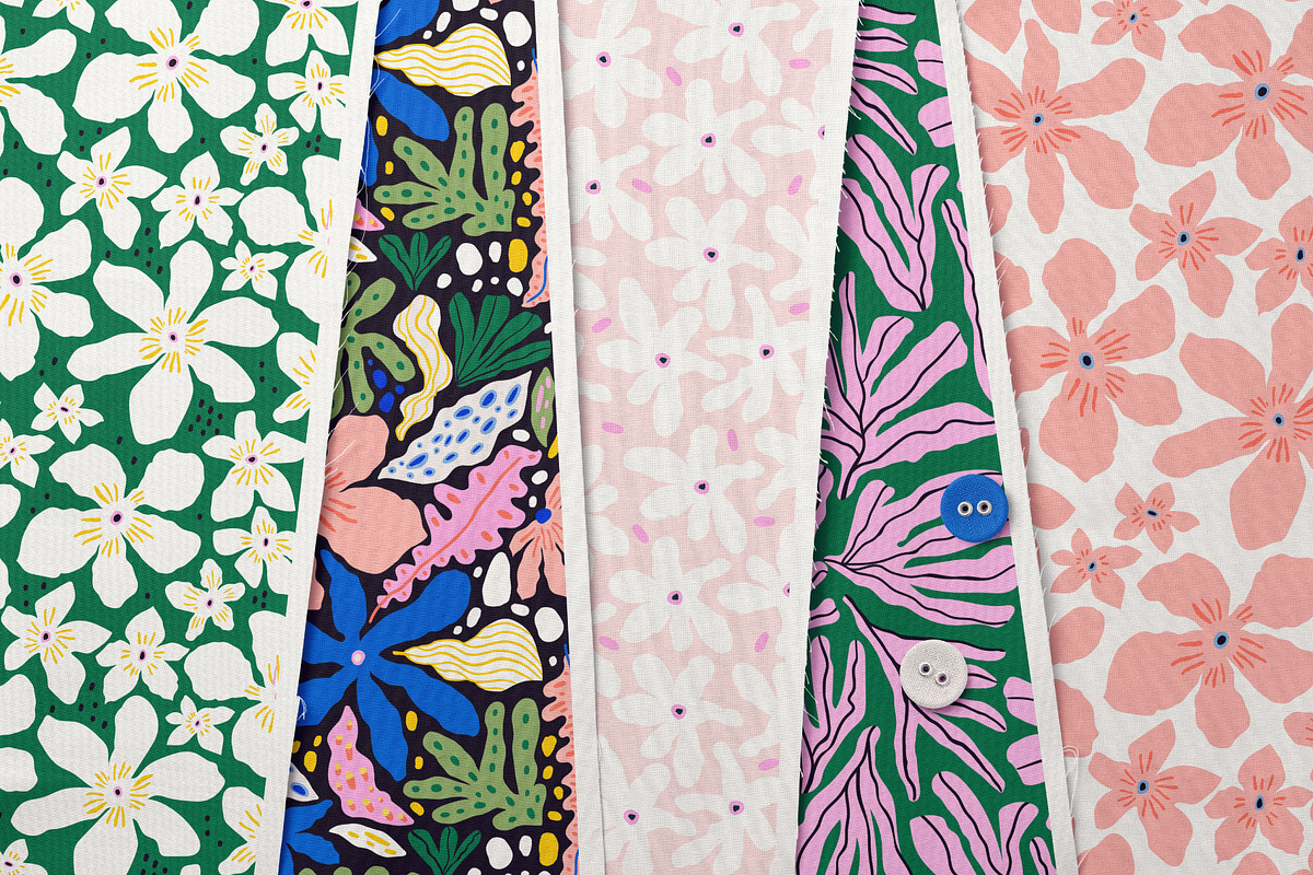 DEEP TROPICAL floral collection, a Texture Graphic by solmariart (Photo 4 of 8)