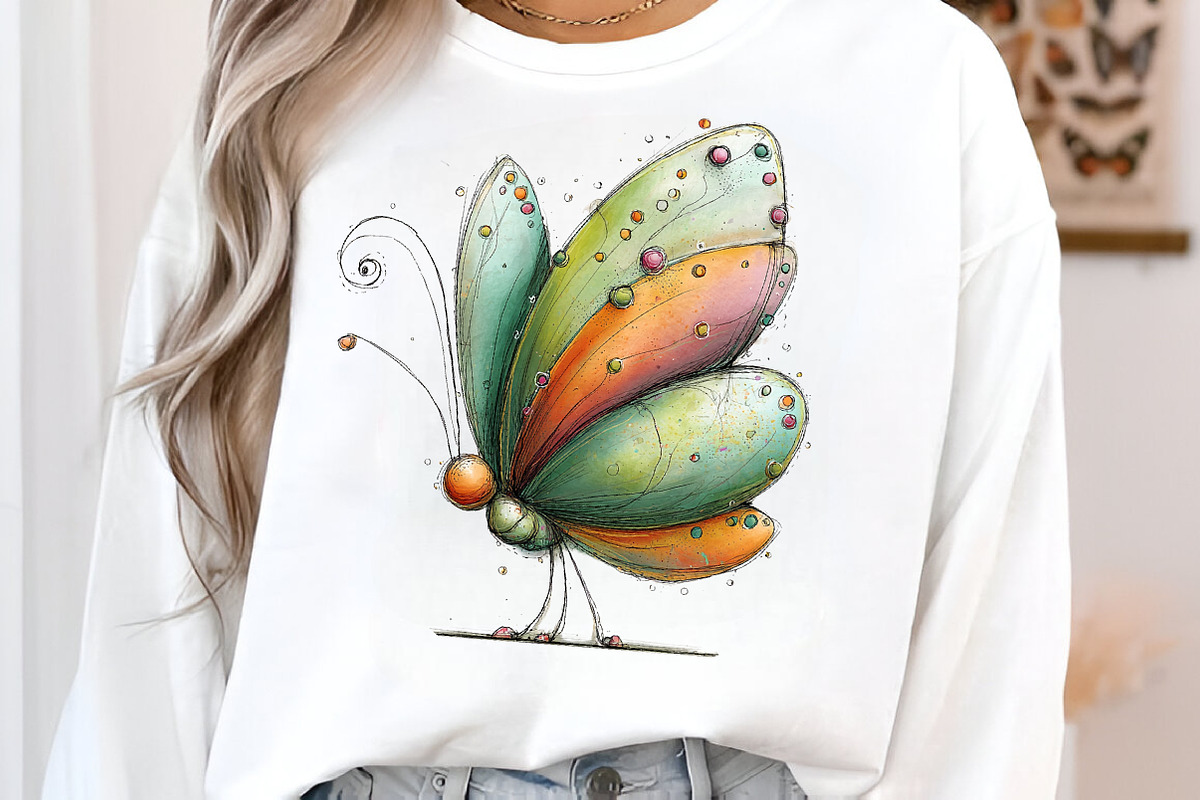 Whimsical spring butterfly clipart, an Illustration by SinaCreation (Photo 8 of 11)