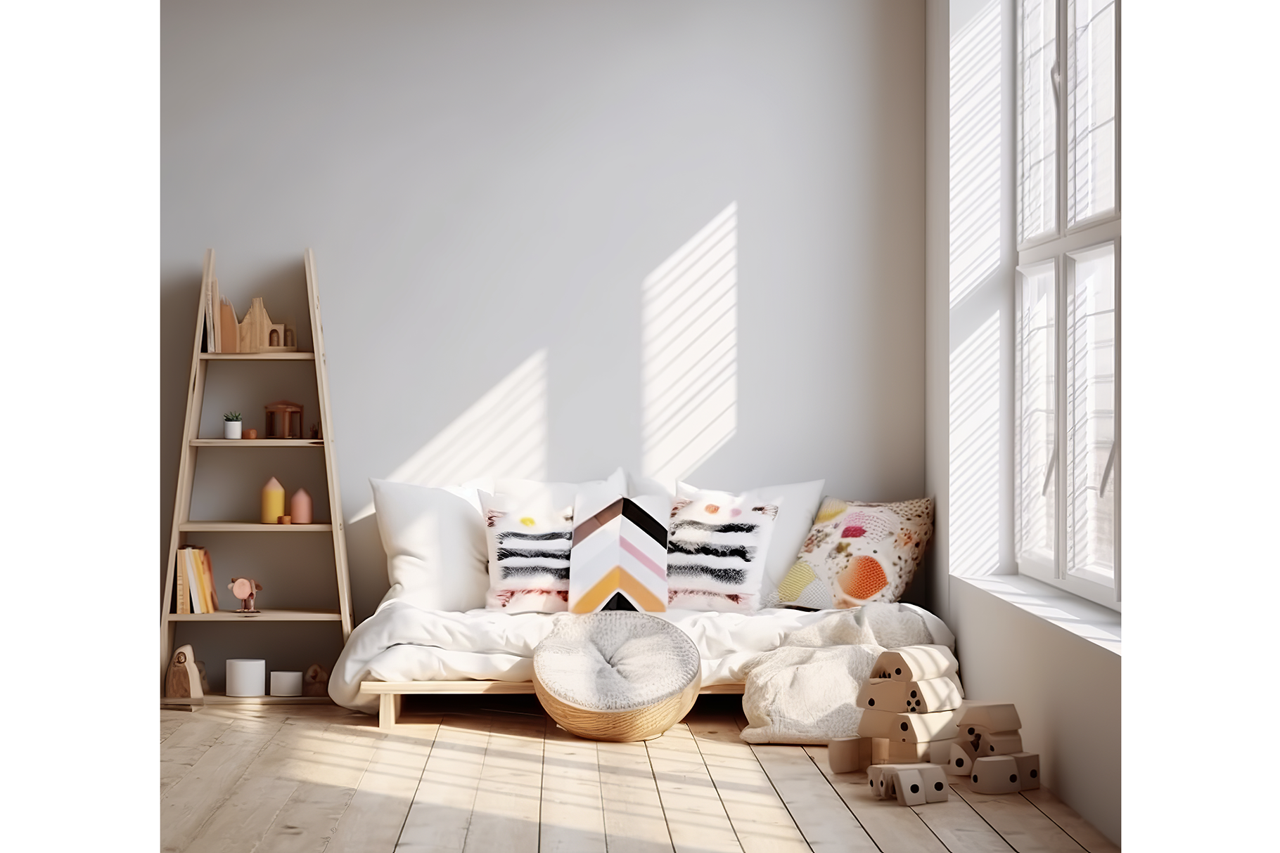 Wall mockup in the children's room 4, an Architecture Photo by GFXCity