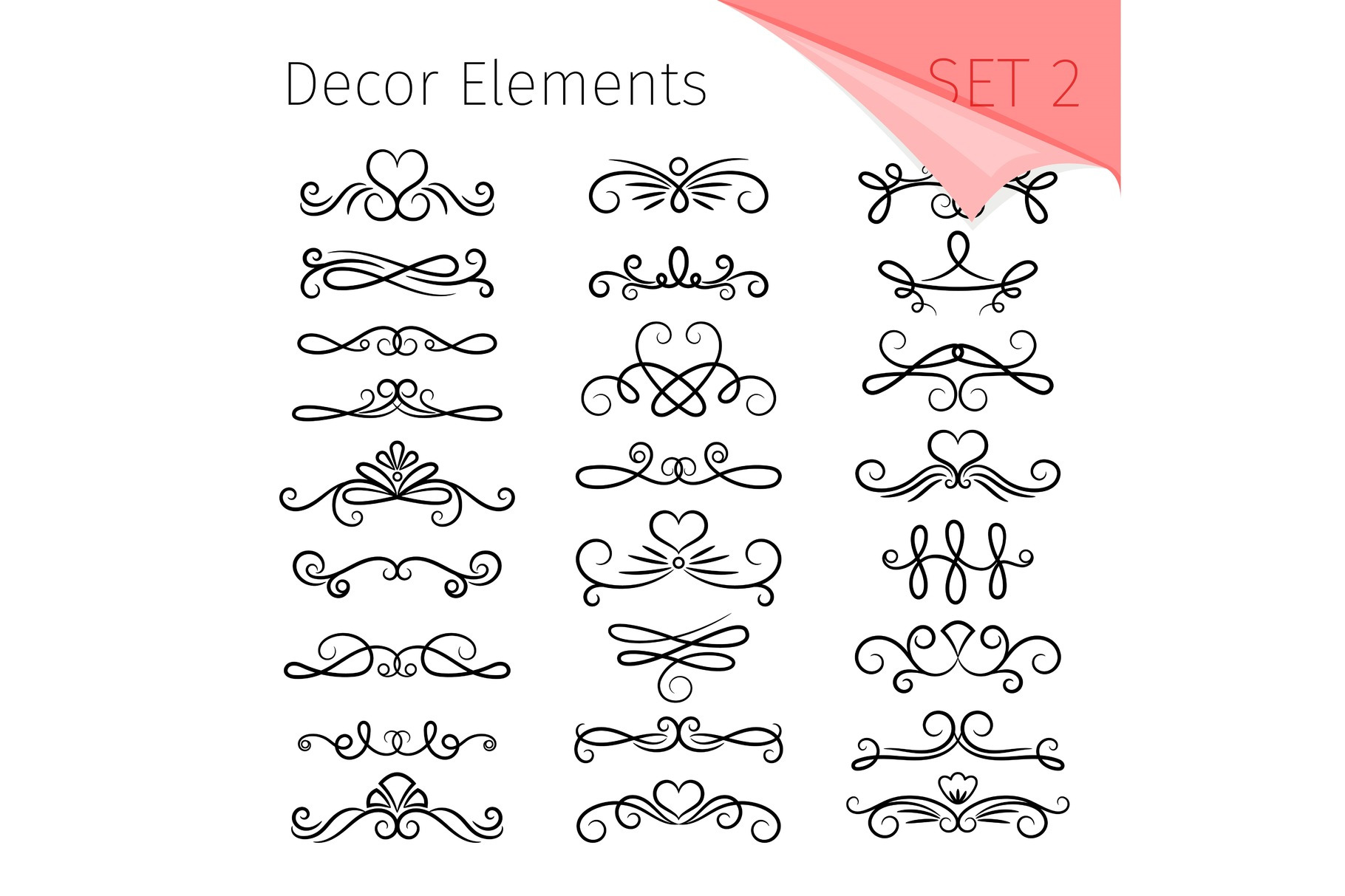 Elegant Page Dividers by StockSmartStart  Creative Market