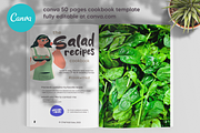 Canva Salad Recipes Cookbook Templat, a Magazine Template by DeLaGranSiete (Thumbnail 2 of 11)