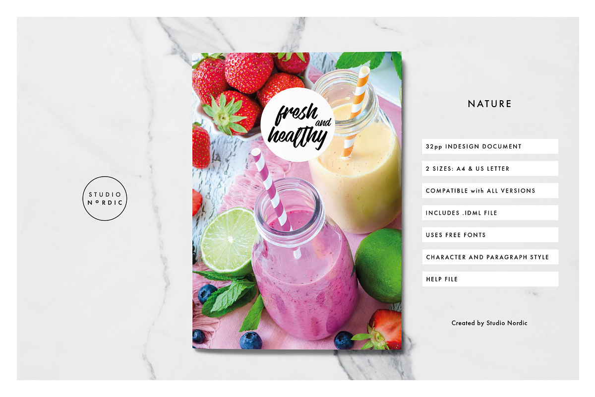 Vegan | Multipurpose Portfolio, a Brochure Template by Studio Nordic (Photo 1 of 8)