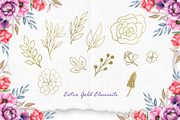 Watercolor Cats and Flowers, an Illustration by TanataDesign (Thumbnail 11 of 13)