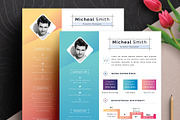 Modern Resume Cv Template, a Resume Template by Tbunny (Thumbnail 1 of 6)