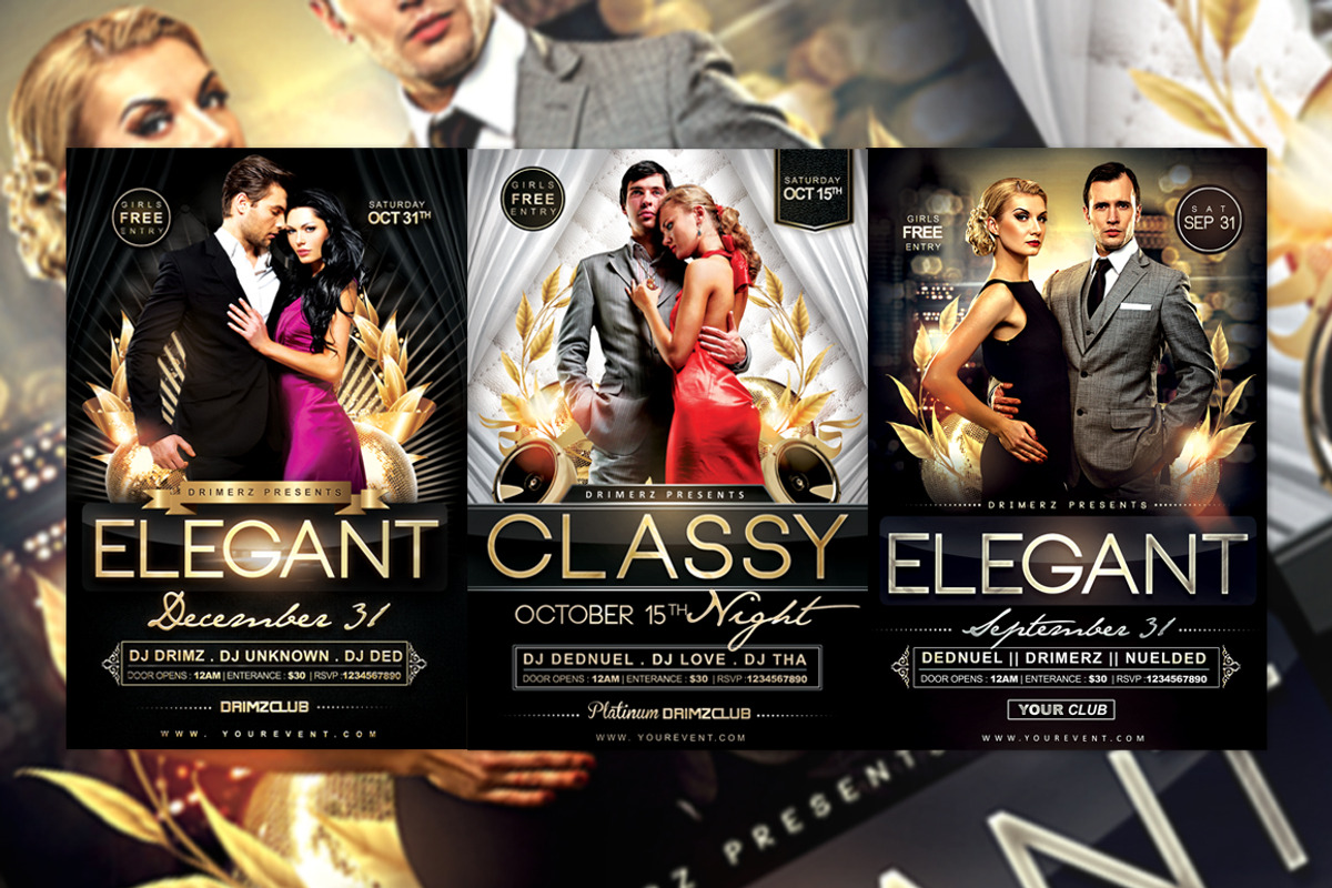 3 in 1 Elegant Flyer Bundle, a Flyer Template by drimerz (Photo 1 of 4)