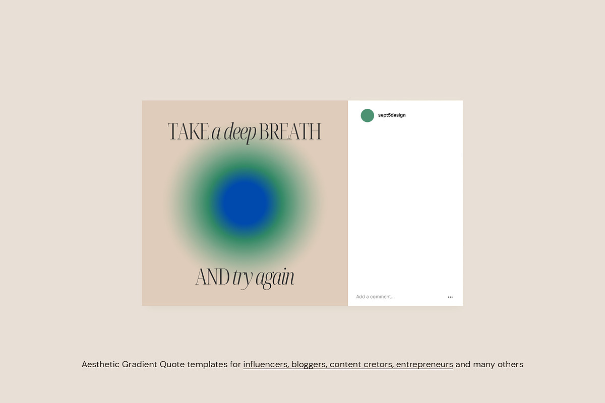 Canva Instagram Gradient Quotes + PS, a Social Media Template by September 5th (Photo 7 of 19)