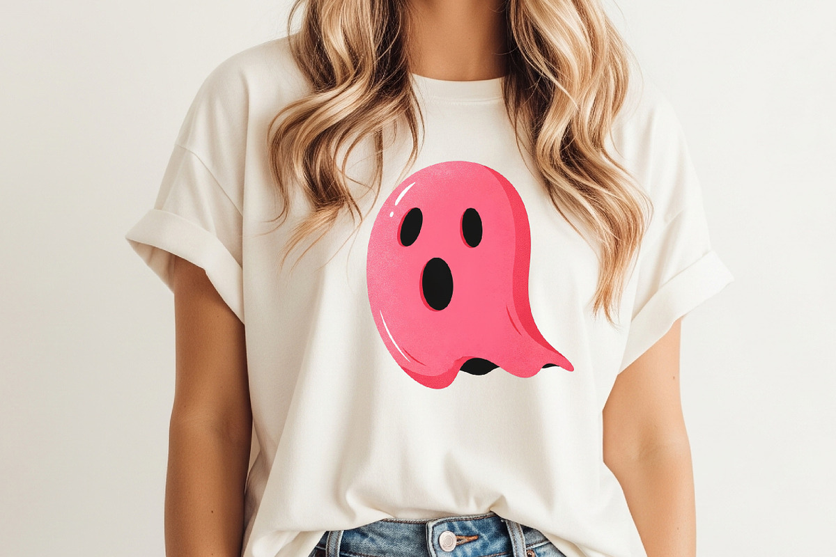 Cute Ghost PNG, Fall Halloween png, an Illustration by Watercolor design (Photo 2 of 3)