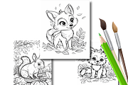 Fall Coloring Pages for Kids, a Seasonal Illustration by Design Zone (Thumbnail 1 of 7)